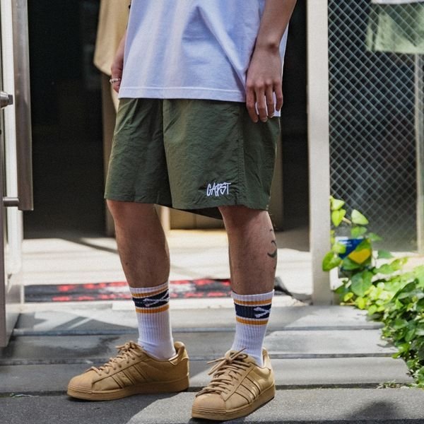 画像7: 【20%OFF】CAPTAIN STREET CAPST Logo ショーツ OLIVE キャプテンストリート (7)