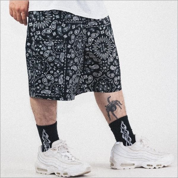 画像11: COOKMAN クックマン Chef ショーツ PAISLEY BLACK (11)
