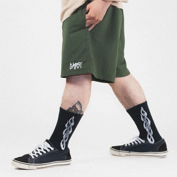 画像8: 【20%OFF】CAPTAIN STREET CAPST Logo ショーツ OLIVE キャプテンストリート (8)