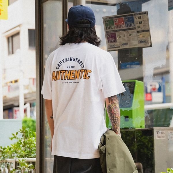 画像7: 【20％OFF】CAPTAIN STREET AUTHENTIC Tシャツ WHITE キャプテンストリート (7)