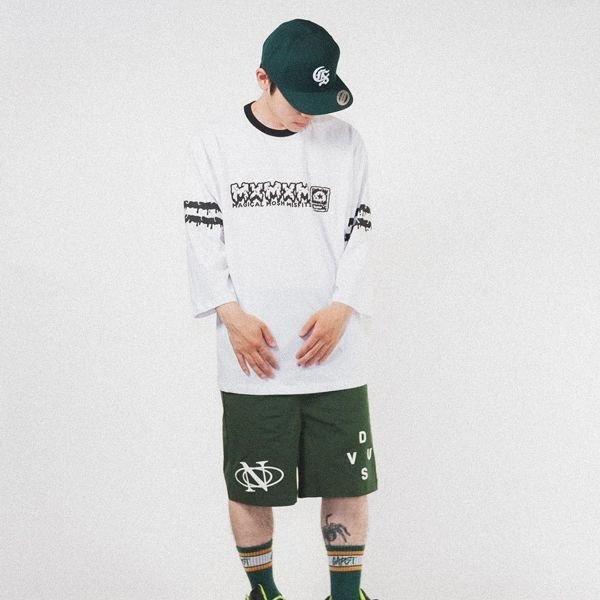 画像5: 【40％OFF】MxMxM マジカルモッシュミスフィッツ MxMxM どろどろ FOOTBALL Tシャツ WHITE (5)