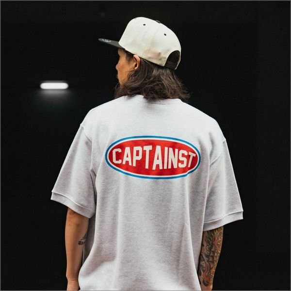 画像13: 【20%OFF】【送料無料】CAPTAIN STREET Oval Logo スウェットTシャツ ASH キャプテンストリート (13)