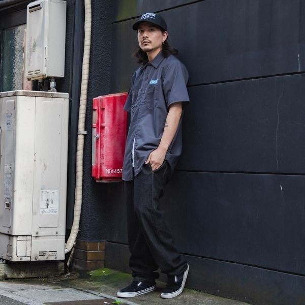 画像11: 【20%OFF】【送料無料】CAPTAIN STREET RS S/Sワークシャツ CHARCOAL キャプテンストリート (11)