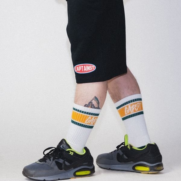 画像8: 【20%OFF】【送料無料】CAPTAIN STREET Oval Logo スウェットショーツ BLACK キャプテンストリート (8)