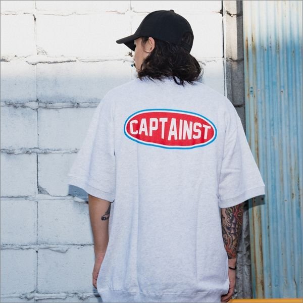 画像15: 【20%OFF】【送料無料】CAPTAIN STREET Oval Logo スウェットTシャツ ASH キャプテンストリート (15)