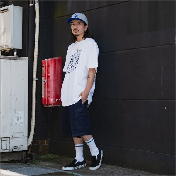 画像6: 【送料無料】COOKMAN クックマン Chef カーゴショーツ DENIM (6)