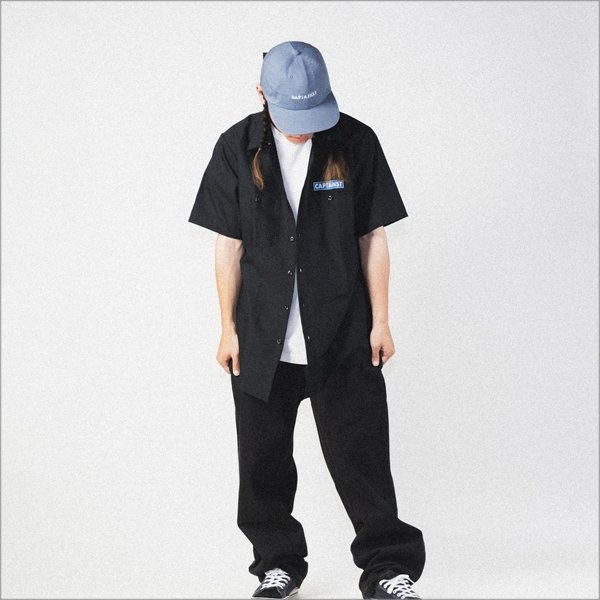 画像10: 【20%OFF】【送料無料】CAPTAIN STREET RS S/Sワークシャツ BLACK キャプテンストリート (10)