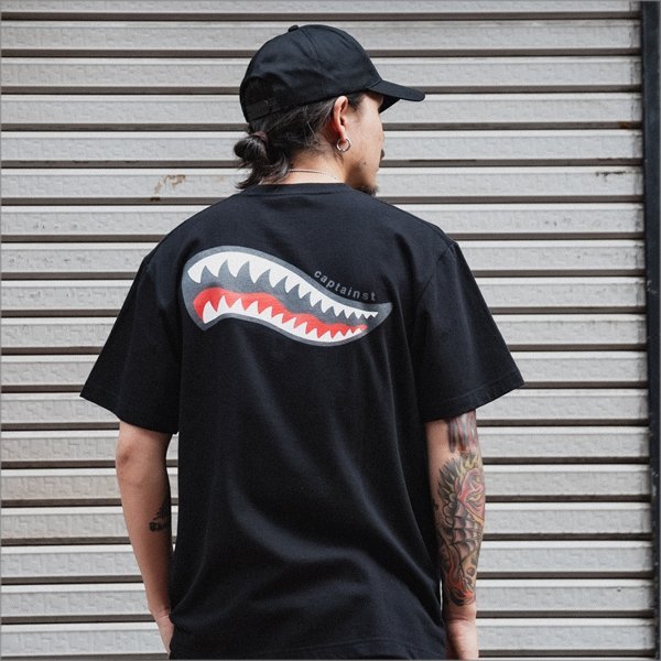 画像10: CAPTAIN STREET Shark Mouth Tシャツ BLACK キャプテンストリート (10)