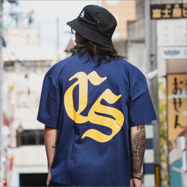 画像14: 【20％OFF】CAPTAIN STREET Old CS Tシャツ INDIGO キャプテンストリート (14)
