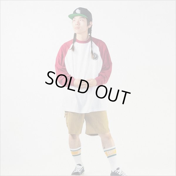 画像12: CAPTAIN STREET 8Ball Raglan L/S Tシャツ BURGUNDY キャプテンストリート (12)