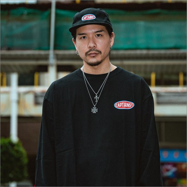 画像5: CAPTAIN STREET Oval Logo CAMPキャップ BLACK キャプテンストリート (5)