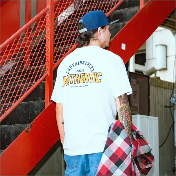 画像10: 【20％OFF】CAPTAIN STREET AUTHENTIC Tシャツ WHITE キャプテンストリート (10)