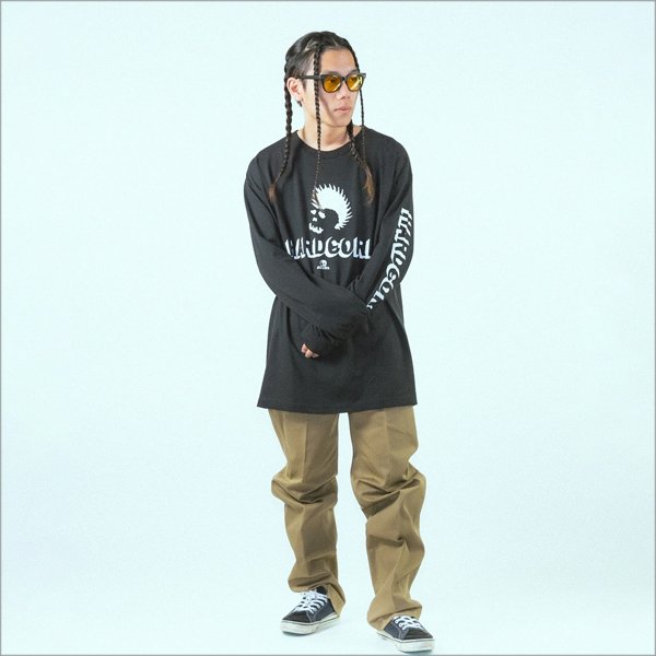 画像11: 【送料無料】SKULL SKATES スカルスケーツ HARDCORE L/S Tee BLACK (11)