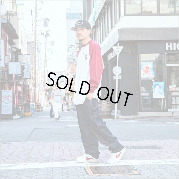 画像8: CAPTAIN STREET 8Ball Raglan L/S Tシャツ BURGUNDY キャプテンストリート (8)