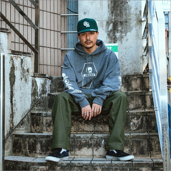 画像5: 【送料無料】SKULL SKATES スカルスケーツ DEAD GUYS 1990's P/Oパーカー CHARCOAL (5)