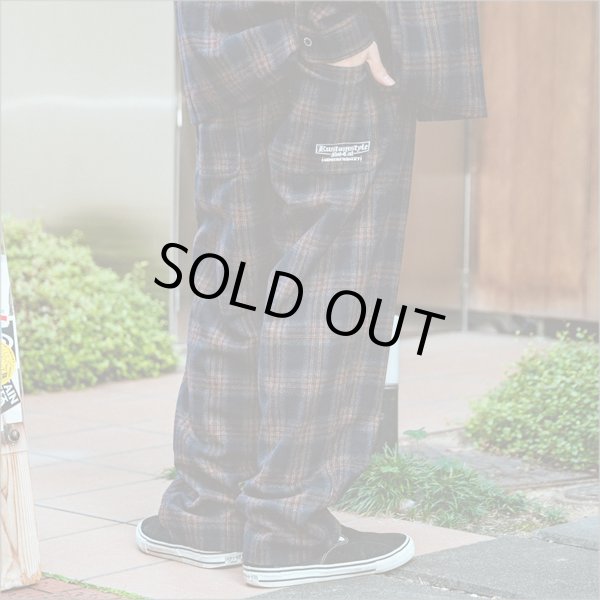 画像5: 【送料無料】KustomStyle カスタムスタイル SUPREME QUALITY '24 CHECK パンツ BLACK/WINE RED (5)