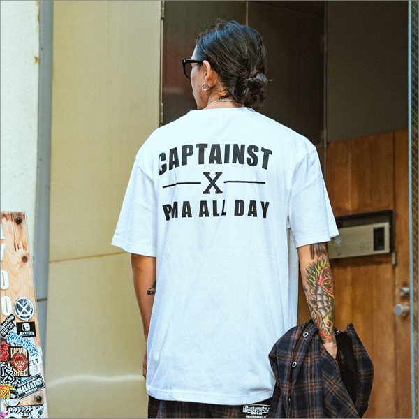 画像14: 【20％OFF】CAPTAIN STREET X Tシャツ WHITE キャプテンストリート (14)