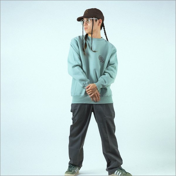 画像7: 【送料無料】CAPTAIN STREET Classic CS クルーネックスウェット SMOKYGREEN キャプテンストリート (7)