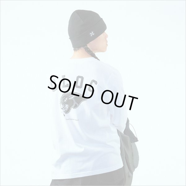 画像9: CAPTAIN STREET Bark L/S Tシャツ WHITE キャプテンストリート (9)