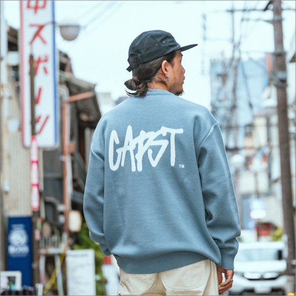画像10: 【送料無料】CAPTAIN STREET CAPST Logo Knit BLUE キャプテンストリート (10)