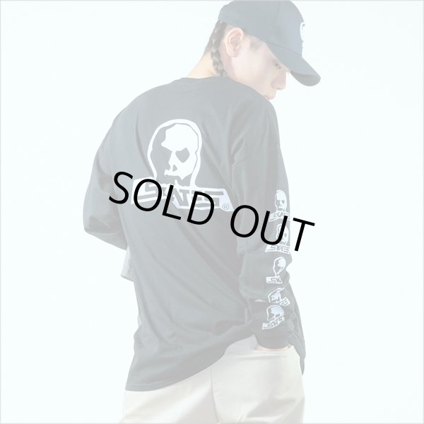 画像9: 【送料無料】SKULL SKATES スカルスケーツ Logo L/S Tee BLACK/WHITE (9)