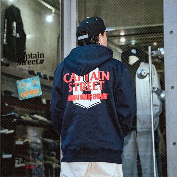画像9: 【送料無料】CAPTAIN STREET KYE P/Oパーカー NAVY キャプテンストリート (9)