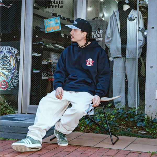 画像10: 【送料無料】CAPTAIN STREET KYE P/Oパーカー NAVY キャプテンストリート (10)
