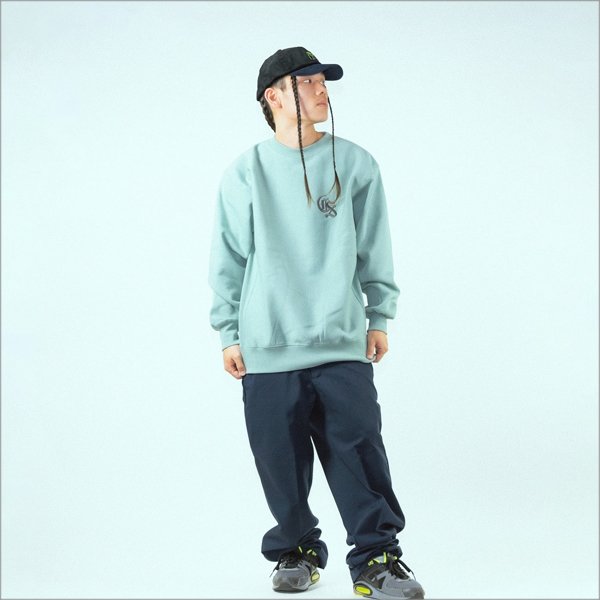 画像5: 【送料無料】CAPTAIN STREET Classic CS クルーネックスウェット SMOKYGREEN キャプテンストリート (5)