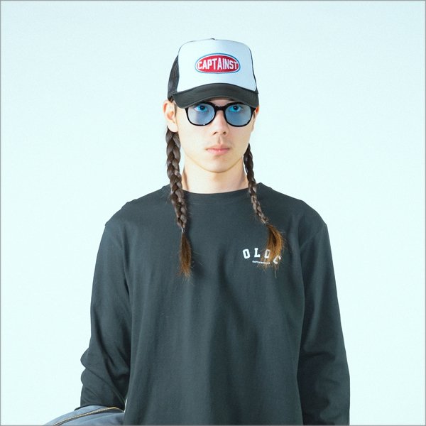 画像6: CAPTAIN STREET Oval Logo メッシュキャップ BLACK/WHITE キャプテンストリート (6)