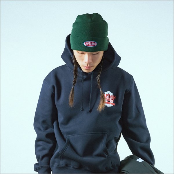 画像7: CAPTAIN STREET Oval Logo ニットキャップ GREEN キャプテンストリート (7)