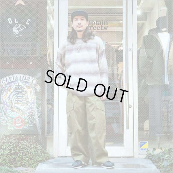 画像5: 【送料無料】Deviluse デビルユース Border Knit Crewneck BROWN (5)