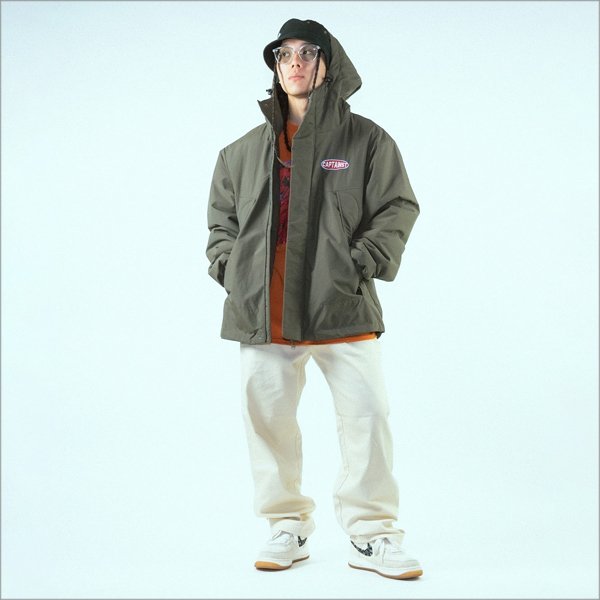 画像9: 【送料無料】CAPTAIN STREET Oval Logo JKT OLIVE キャプテンストリート (9)