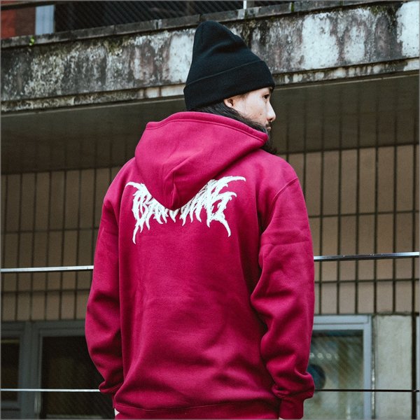 画像16: 【40%OFF】【送料無料】CharlieB チャーリービー DM Logo P/Oパーカー BURGUNDY (16)