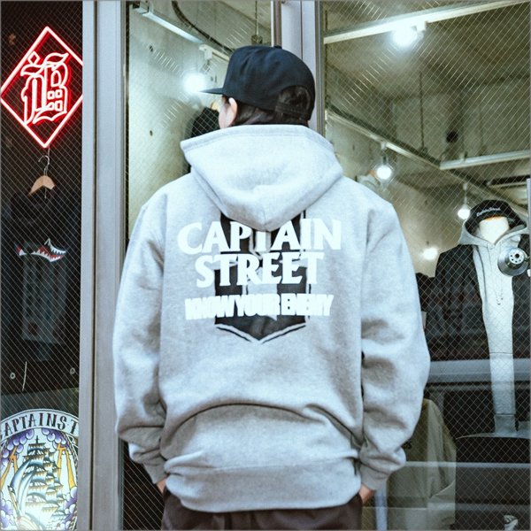 画像8: 【送料無料】CAPTAIN STREET KYE P/Oパーカー GRAY キャプテンストリート (8)