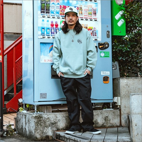 画像6: 【送料無料】CAPTAIN STREET Classic CS クルーネックスウェット SMOKYGREEN キャプテンストリート (6)