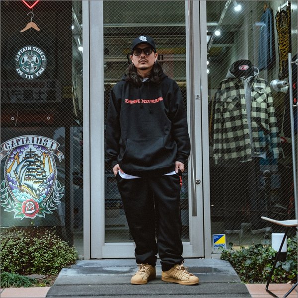 画像10: 【送料無料】CAPTAIN STREET Tiger P/Oパーカー BLACK キャプテンストリート (10)