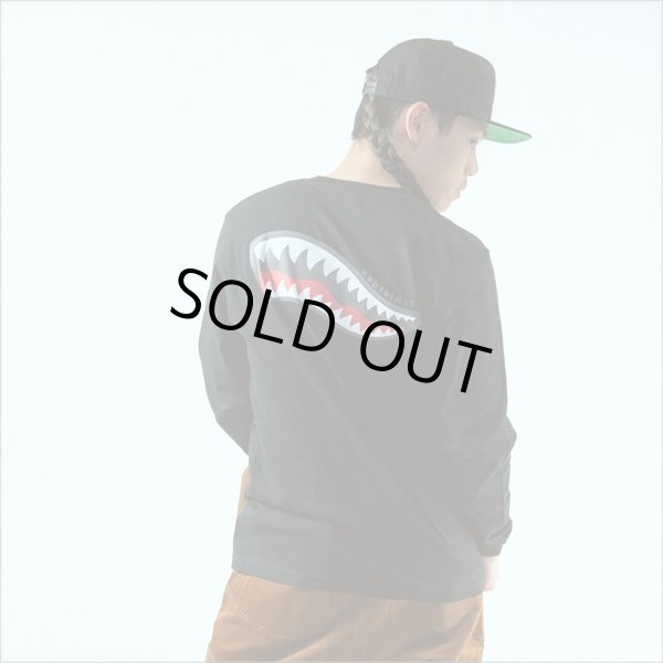 画像10: CAPTAIN STREET Shark Mouth L/S Tシャツ BLACK キャプテンストリート (10)