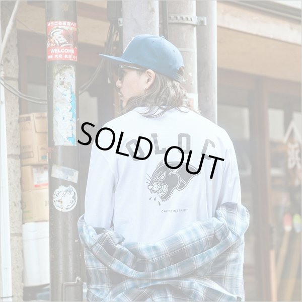 画像10: CAPTAIN STREET Bark L/S Tシャツ WHITE キャプテンストリート (10)