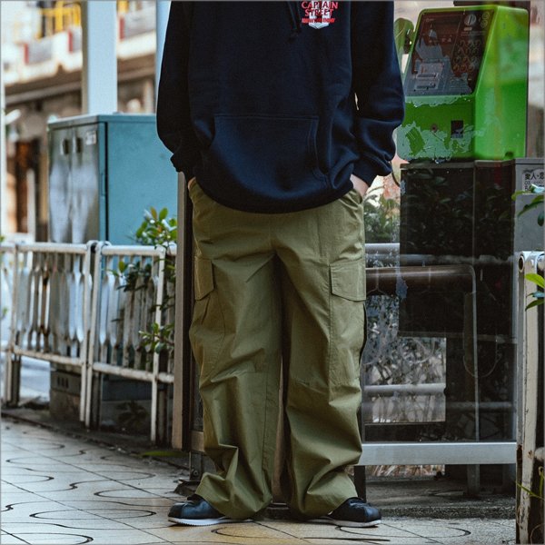 画像5: 【送料無料】Deviluse デビルユース Wide Cargo パンツ OLIVE (5)