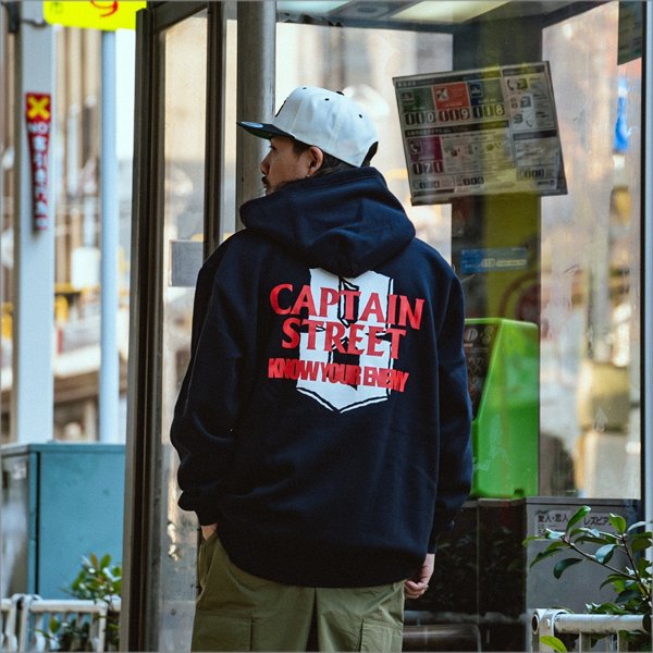 画像8: 【送料無料】CAPTAIN STREET KYE P/Oパーカー NAVY キャプテンストリート (8)