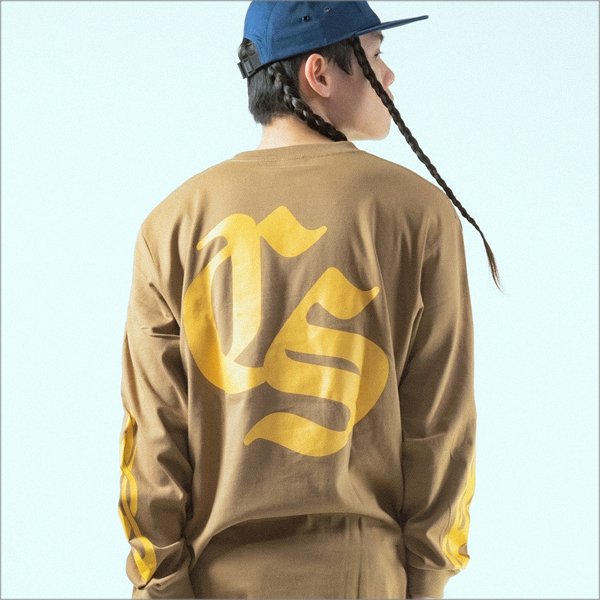 画像11: CAPTAIN STREET Old CS L/S Tシャツ CAMEL キャプテンストリート (11)