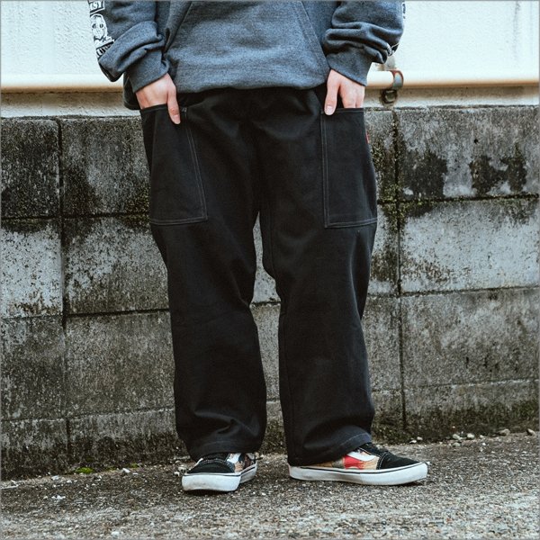 画像10: 【送料無料】COOKMAN クックマン Semiwide Chef パンツ Front Pocket Duck Canvas BLACK (10)