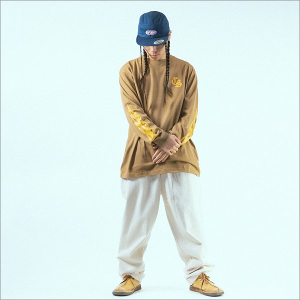 画像10: CAPTAIN STREET Old CS L/S Tシャツ CAMEL キャプテンストリート (10)