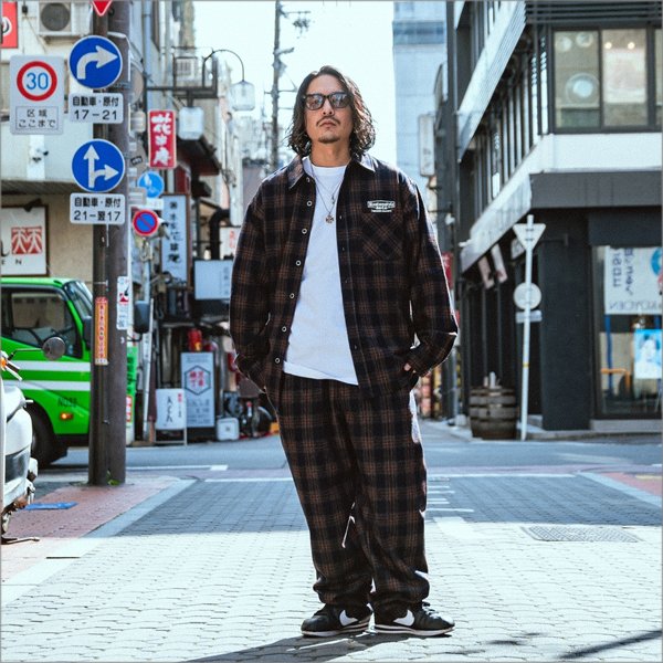 画像11: 【送料無料】KustomStyle カスタムスタイル SUPREME QUALITY '24 CHECK パンツ BLACK/WINE RED (11)