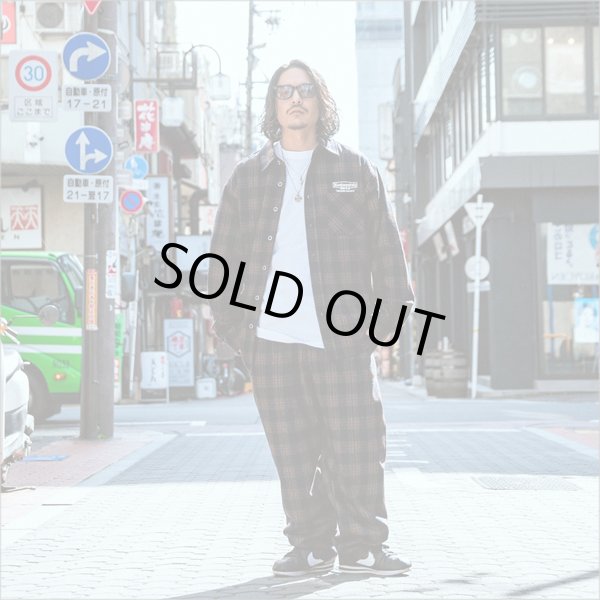 画像11: 【送料無料】KustomStyle カスタムスタイル SUPREME QUALITY '24 CHECK パンツ BLACK/WINE RED (11)