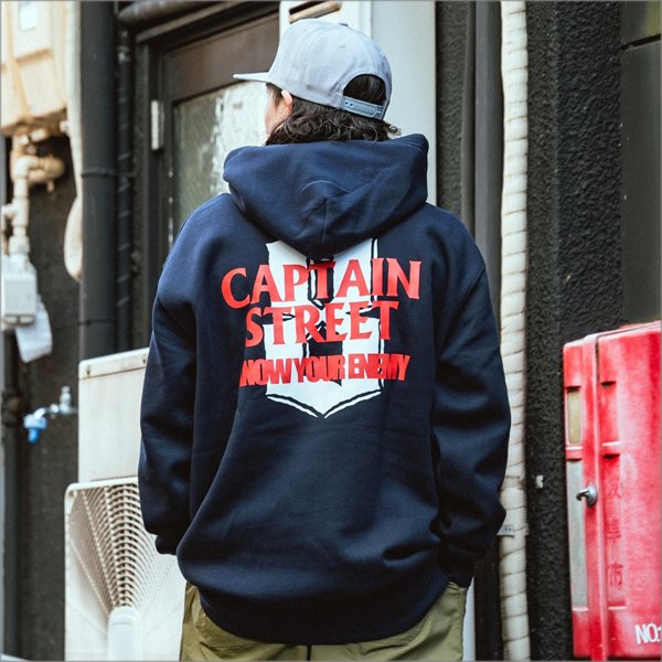画像14: 【送料無料】CAPTAIN STREET KYE P/Oパーカー NAVY キャプテンストリート (14)