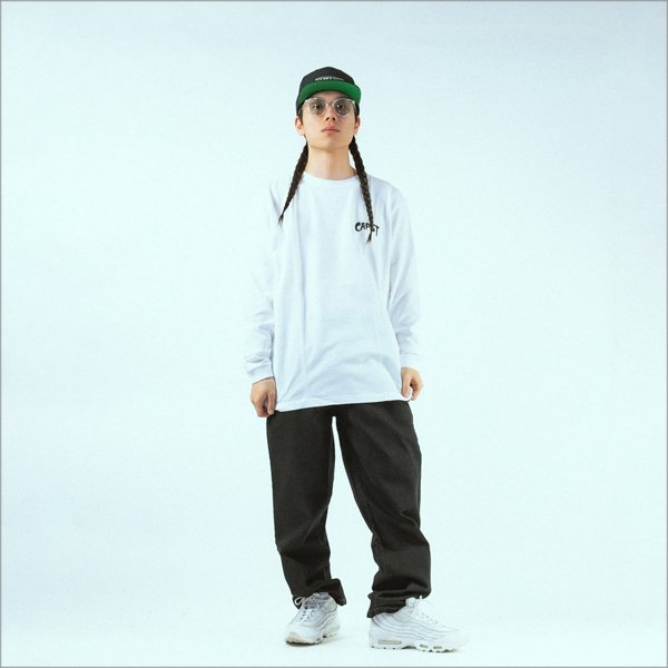 画像9: CAPTAIN STREET Skull CTK L/S Tシャツ WHITE キャプテンストリート (9)