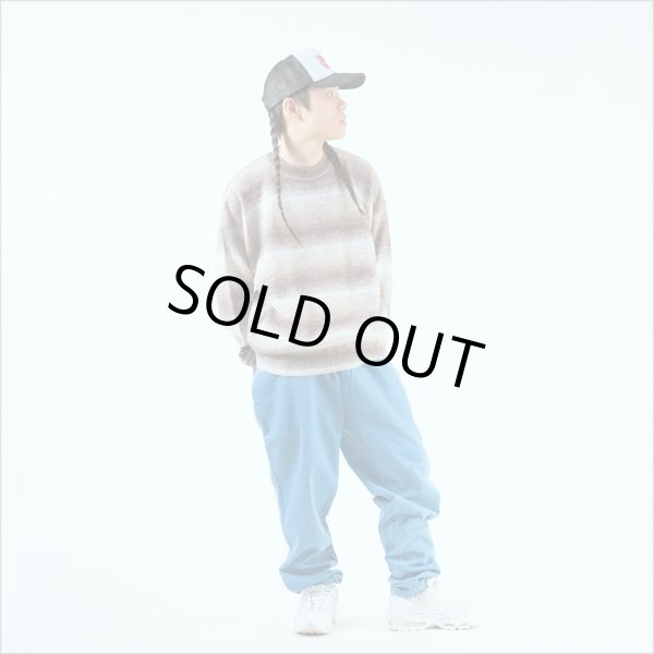 画像8: 【送料無料】Deviluse デビルユース Border Knit Crewneck BROWN (8)