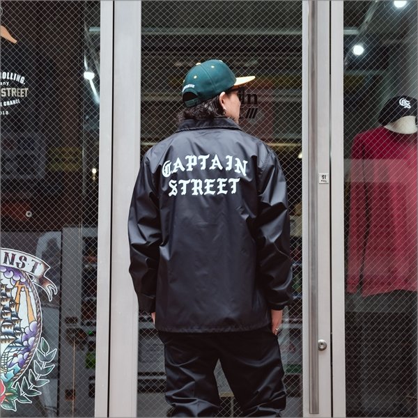 画像14: 【送料無料】CAPTAIN STREET FO コーチJKT BLACK キャプテンストリート (14)
