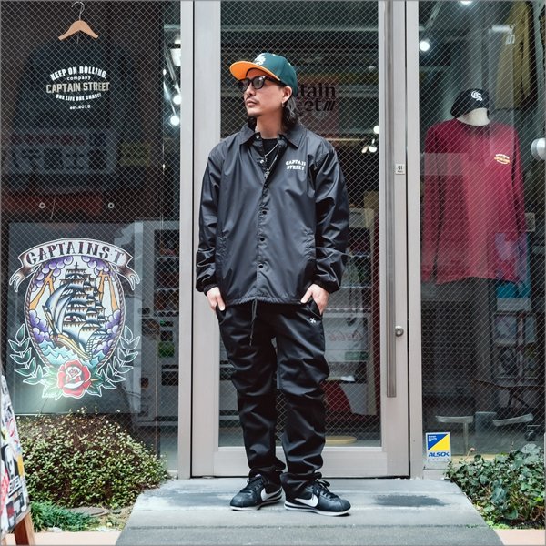 画像13: 【送料無料】CAPTAIN STREET FO コーチJKT BLACK キャプテンストリート (13)